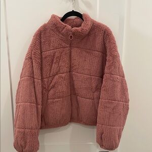 Wild Fable Cozy Pink Fleece Jacket